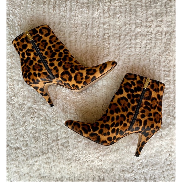 Vince Camuto Shoes - VINCE CAMUTO LEOPARD PRINT BOOTIES